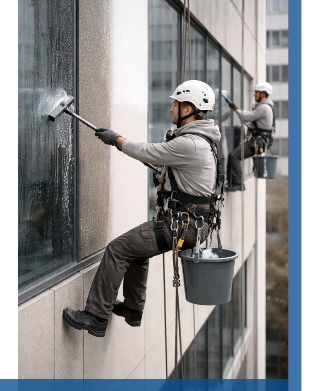 Мойка фасадов зданий в Лысьве под ключ от 359 р. | ВЫСОТНИК-Лсь