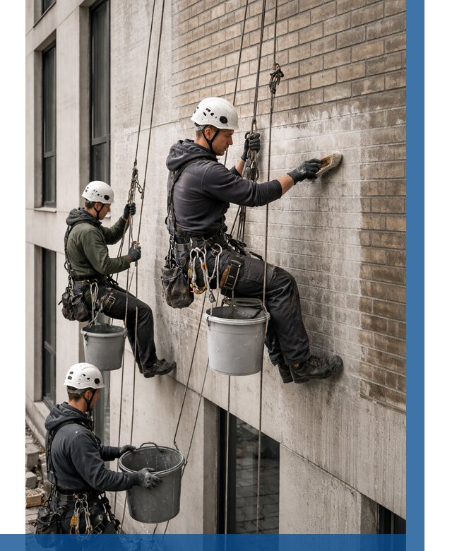 Удаление высолов с фасада в Лысьве от 256 р. | ВЫСОТНИК-Лсь