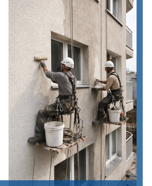 Нанесение короеда на фасад в Лысьве от 462 р. | ВЫСОТНИК-Лсь