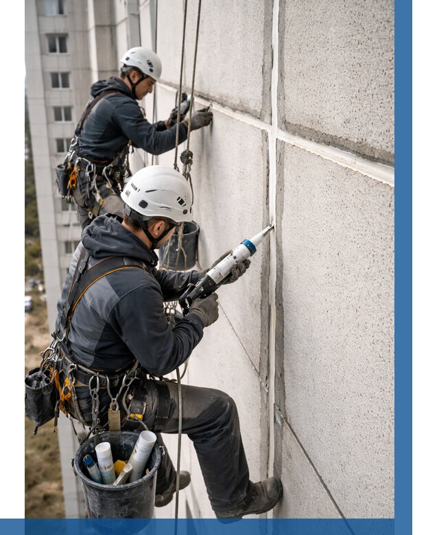Герметизация межпанельных швов в Лысьве от 718 р. | ВЫСОТНИК-Лсь