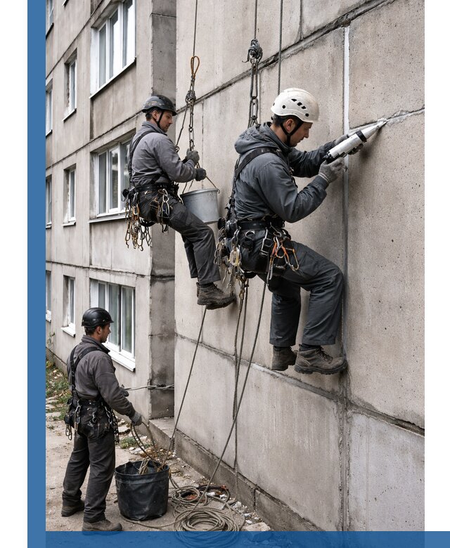 Герметизация межпанельных швов в Лысьве с гарантией герметичности