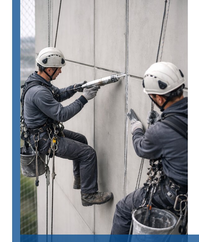 Первичная герметизация швов фасадов и кровель в Лысьве