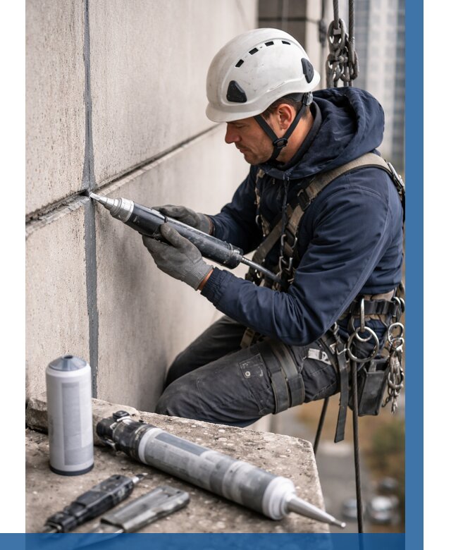 Вторичная герметизация швов в Лысьве от 462 р. | ВЫСОТНИК-Лсь