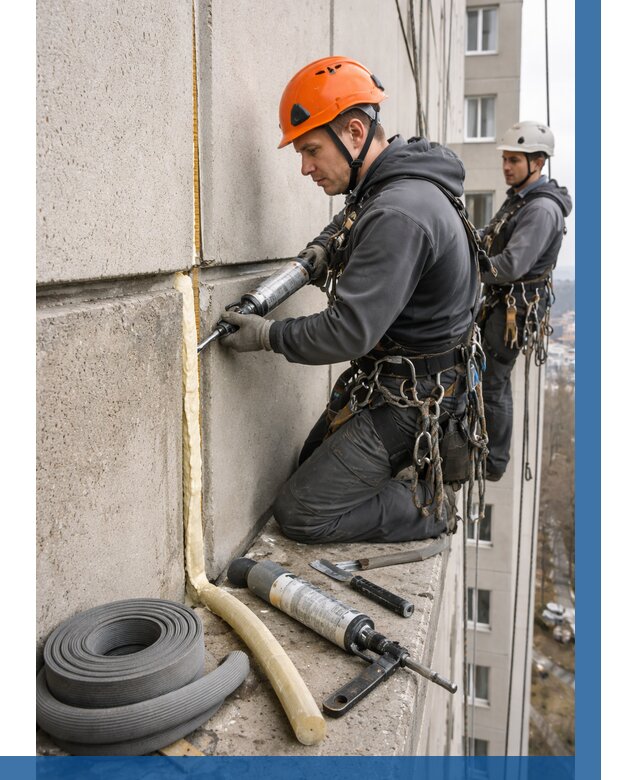 Теплый шов межпанельные швы в Лысьве от 718 р. | ВЫСОТНИК-Лсь