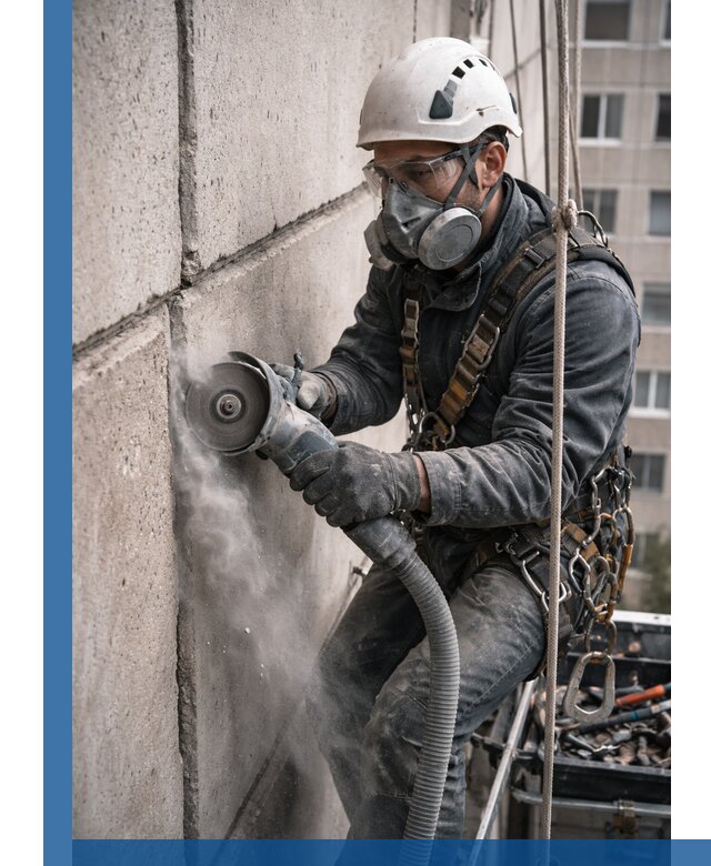 Штробление межпанельных швов в Лысьве качественно и быстро