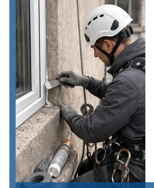 Герметизация монтажных швов окон в Лысьве с гарантией качества