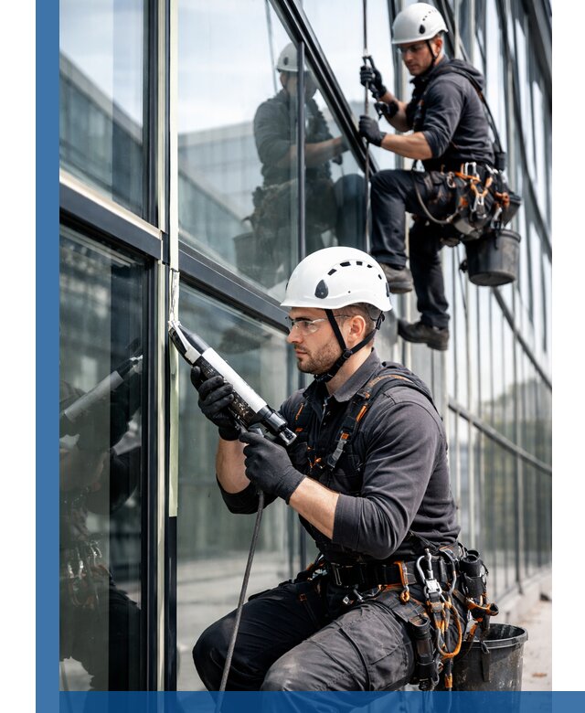 Герметизация витражных швов в Лысьве для зданий и фасадов