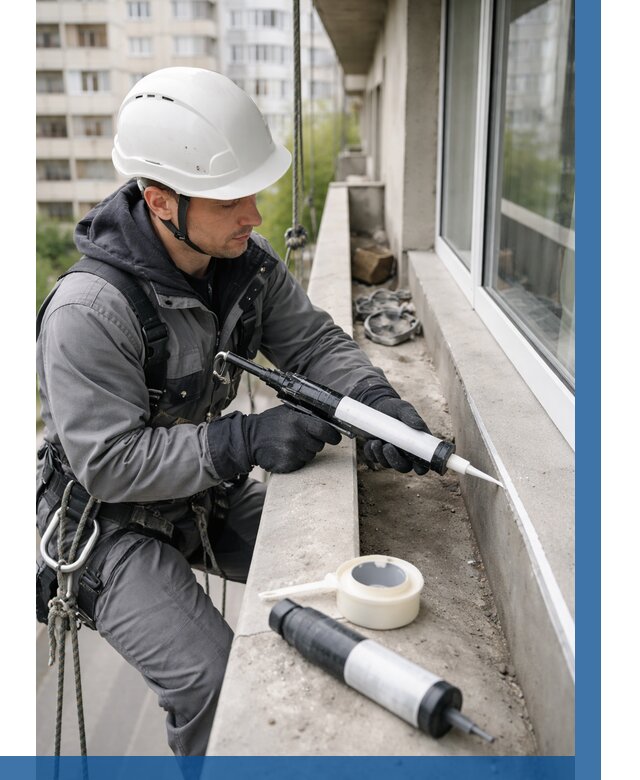 Герметизация швов лоджии в Лысьве от 4616 р. | ВЫСОТНИК-Лсь