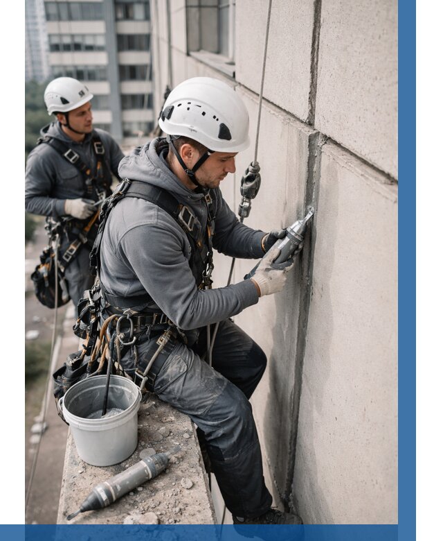 Ремонт деформационных швов здания в Лысьве от 1026 р. | ВЫСОТНИК-Лсь