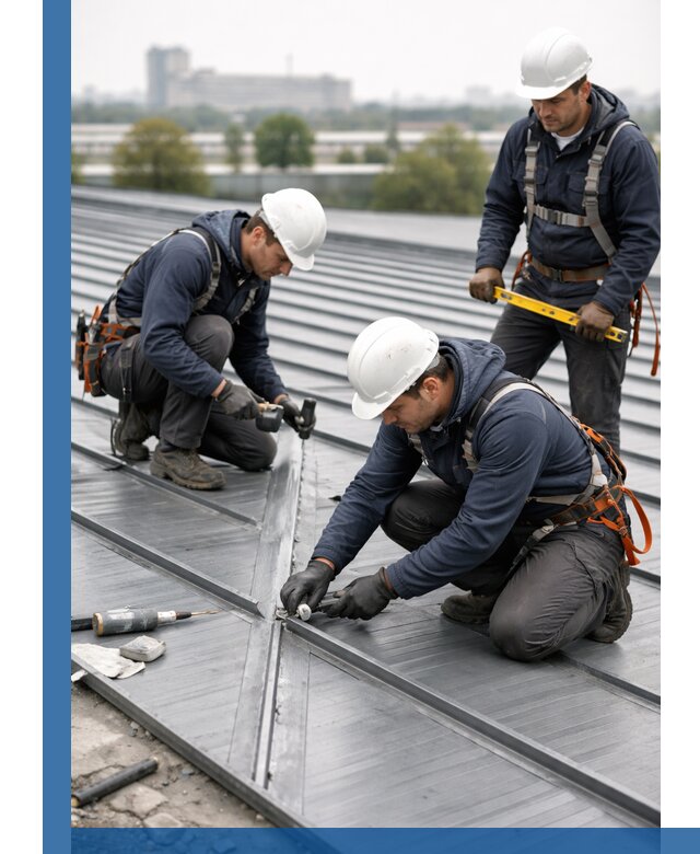 Ремонт фальцевой кровли в Лысьве срочно и качественно