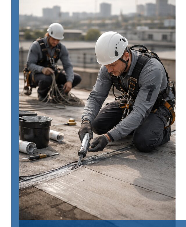 Аварийное и капитальное устранение протечек кровли в Лысьве