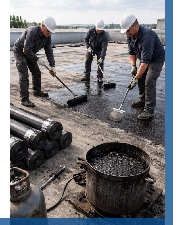 Гидроизоляция кровли мастикой в Лысьве от 615 р. | ВЫСОТНИК-Лсь