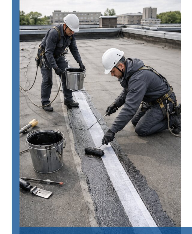 Гидроизоляция кровли мастикой в Лысьве надежная защита