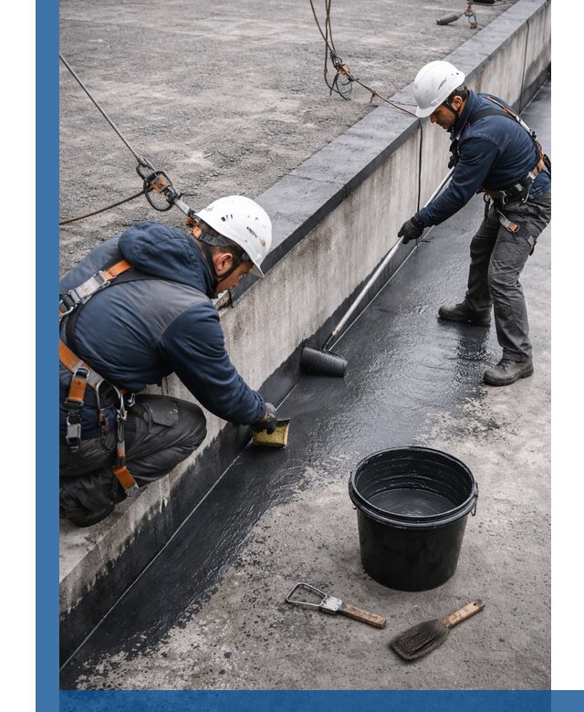 Гидроизоляция кровли жидкой резиной профессионально в Лысьве