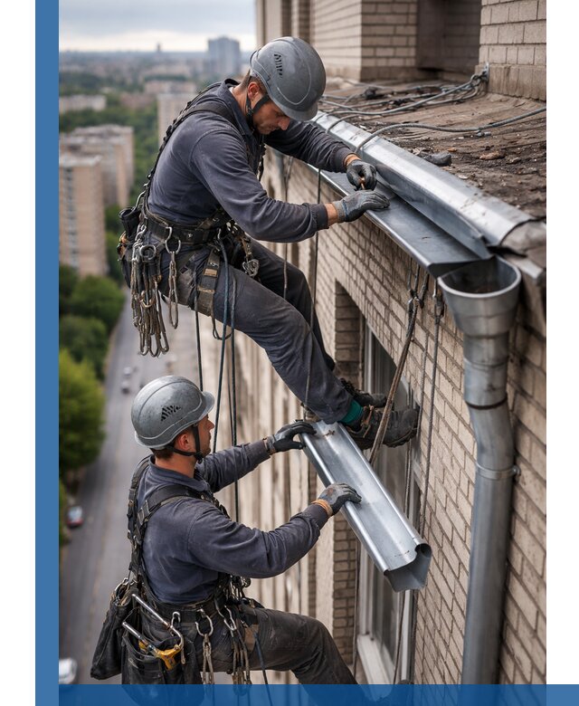 Ремонт водосточных желобов в Лысьве, быстро и качественно