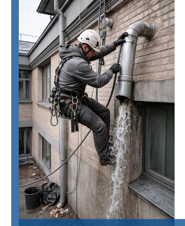 Профессиональная прочистка водосточных труб в Лысьве с гарантией