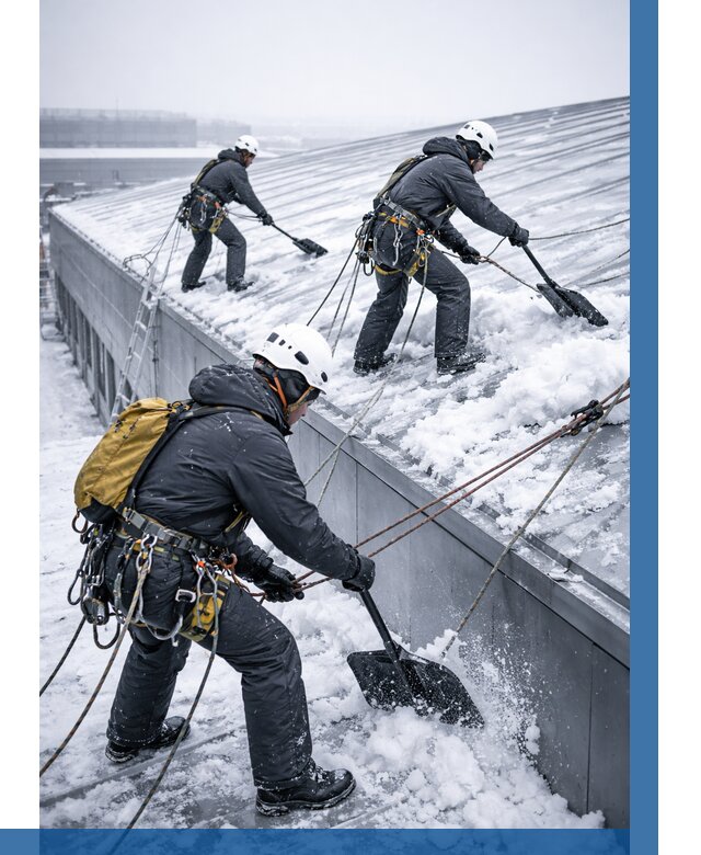 Очистка навесов от снега в Лысьве от 4616 р. | ВЫСОТНИК-Лсь