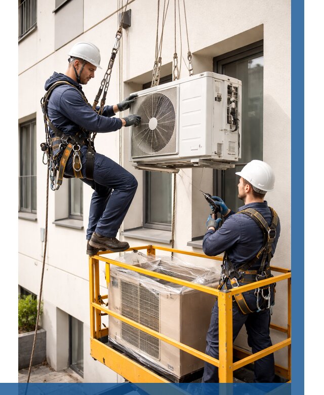 Демонтаж внешнего блока кондиционера в Лысьве от 3590 р. | ВЫСОТНИК-Лсь