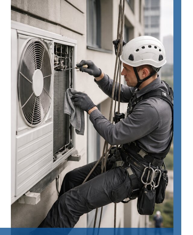 Обслуживание внешнего блока кондиционера в Лысьве от 2769 р.ВЫСОТНИК-Лсь