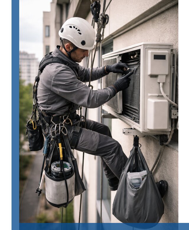 Обслуживание внешнего блока кондиционера в Лысьве профессионально