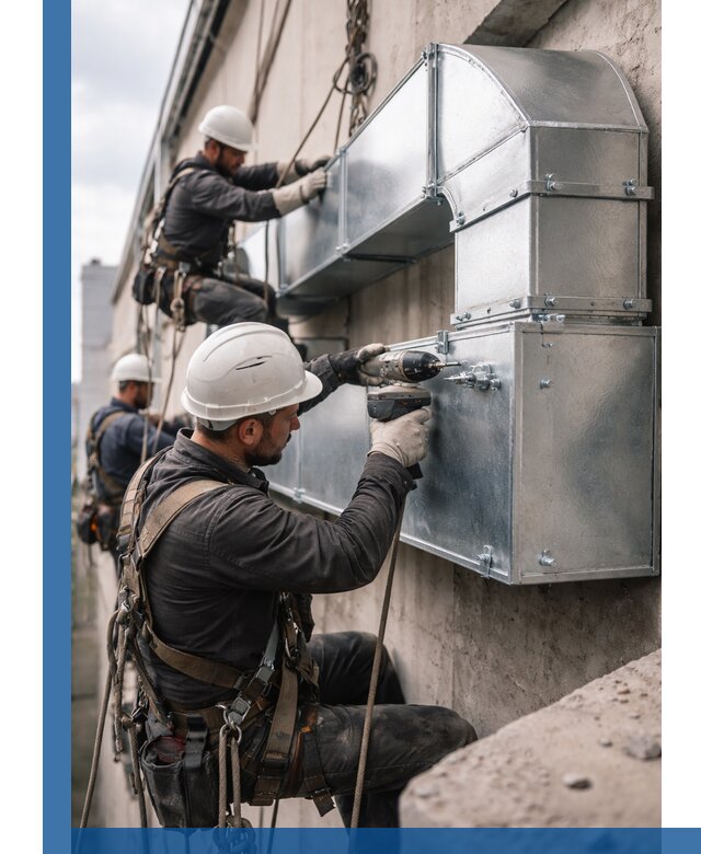 Профессиональный монтаж вентиляционных коробов в Лысьве под ключ