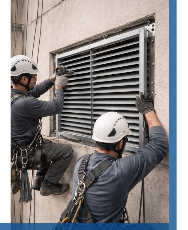 Монтаж вентиляционных решеток в Лысьве от 4616 р. | ВЫСОТНИК-Лсь