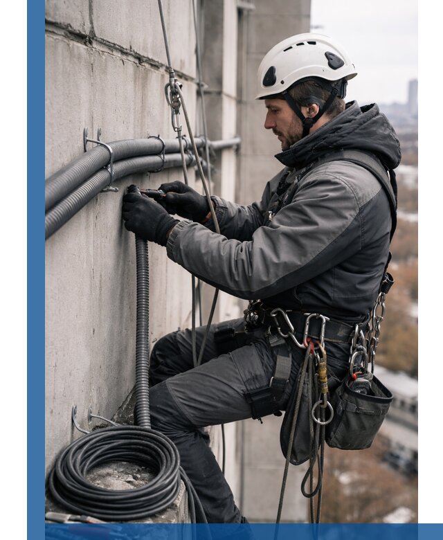 Профессиональный монтаж гофры для кабеля в Лысьве с гарантией