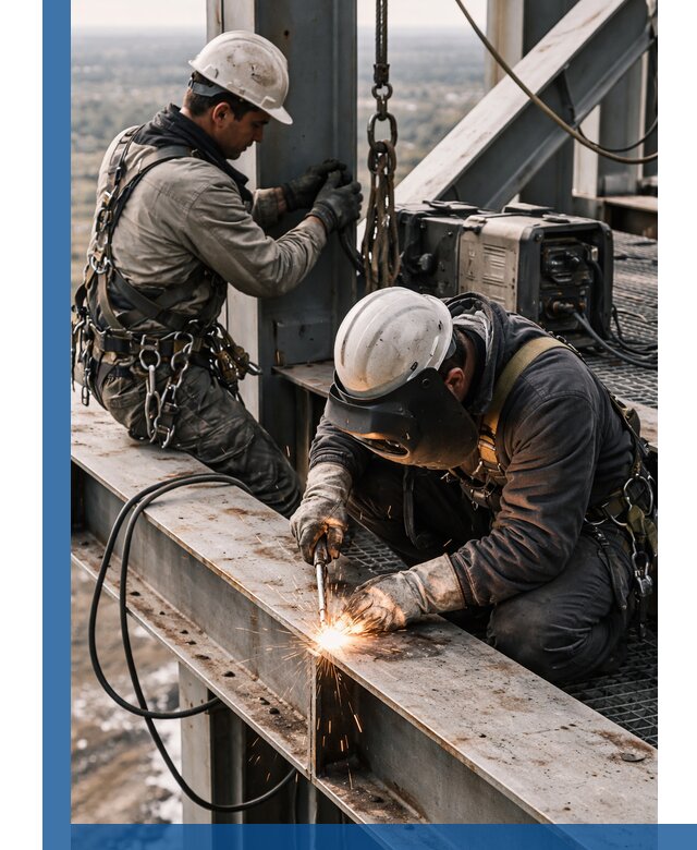 Высотные сварочные работы в Лысьве для промышленных объектов