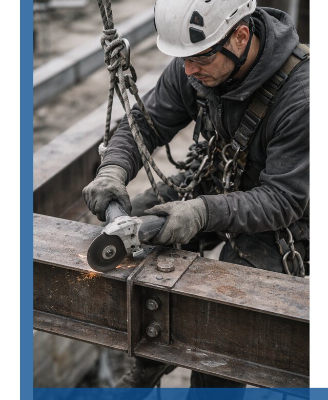 Резка металла на высоте в Лысьве для зданий и конструкций