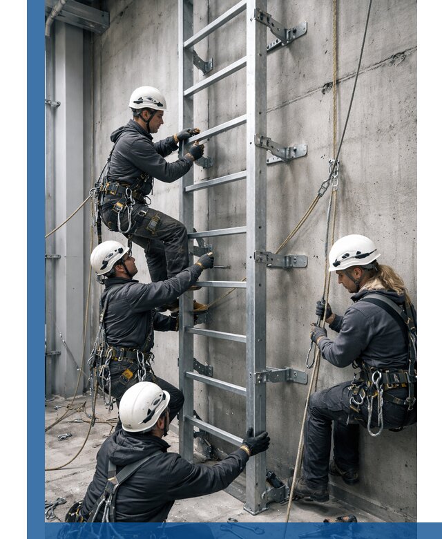 Монтаж металлических лестниц в Лысьве под ключ со гарантией