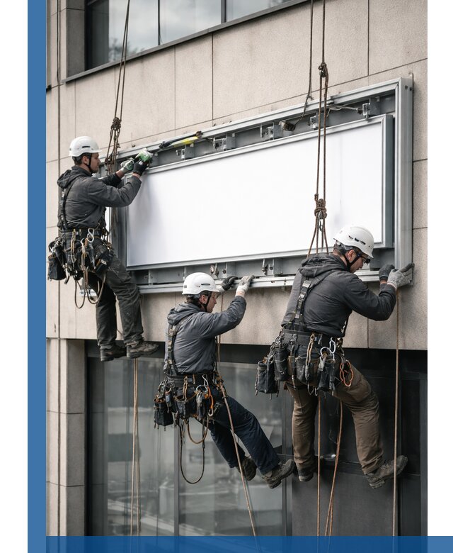 Профессиональный монтаж светового короба под ключ в Лысьве