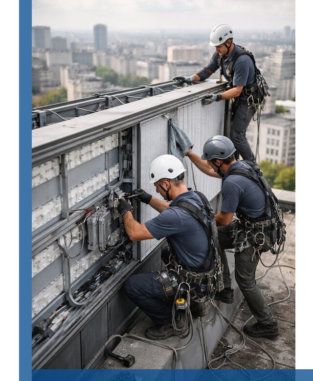 Профессиональное обслуживание крышной рекламы в Лысьве под ключ