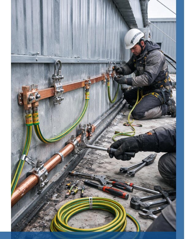 Монтаж заземления здания в Лысьве от 25643 р. | ВЫСОТНИК-Лсь