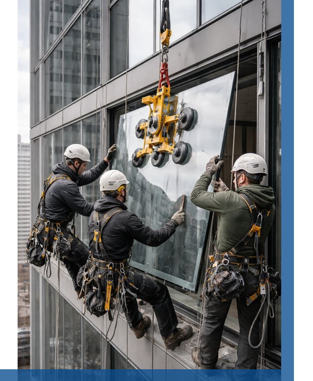 Фасадное остекление зданий под ключ в Лысьве от 10257 р. | ВЫСОТНИК-Лсь