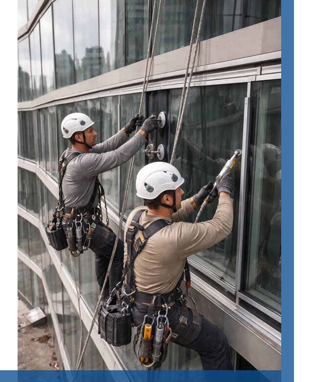 Радиусное остекление фасада в Лысьве от 12308 р. | ВЫСОТНИК-Лсь