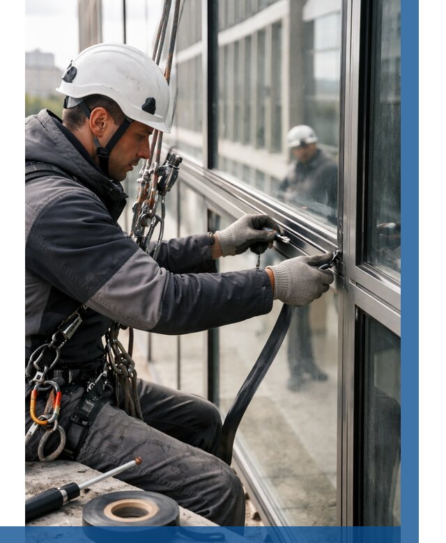 Ремонт витражных конструкций в Лысьве от 3590 р. | ВЫСОТНИК-Лсь