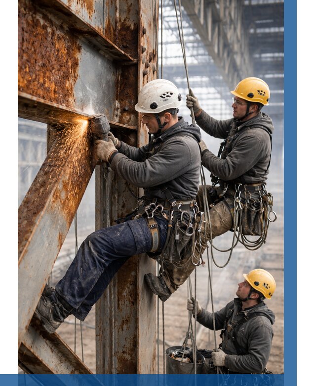 Зачистка металла от ржавчины в Лысьве от 359 р. | ВЫСОТНИК-Лсь