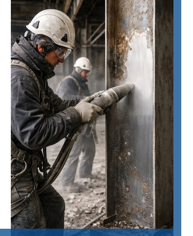 Удаление старой краски с металла в Лысьве от 462 р. | ВЫСОТНИК-Лсь