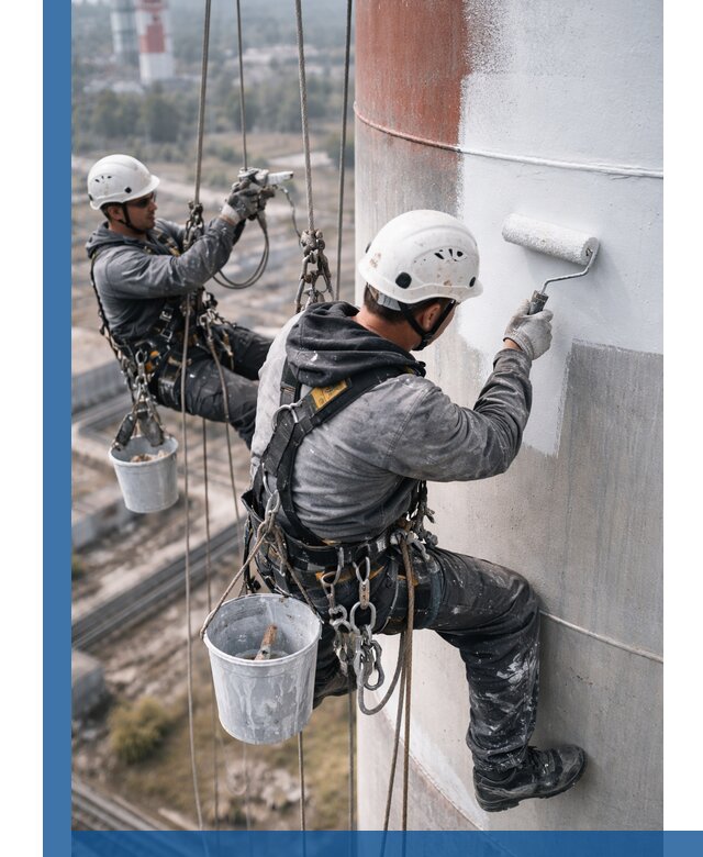 Покраска дымовых труб в Лысьве: антикоррозийная защита и восстановление