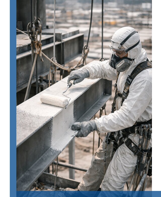 Профессиональная огнезащитная обработка металлоконструкций в Лысьве