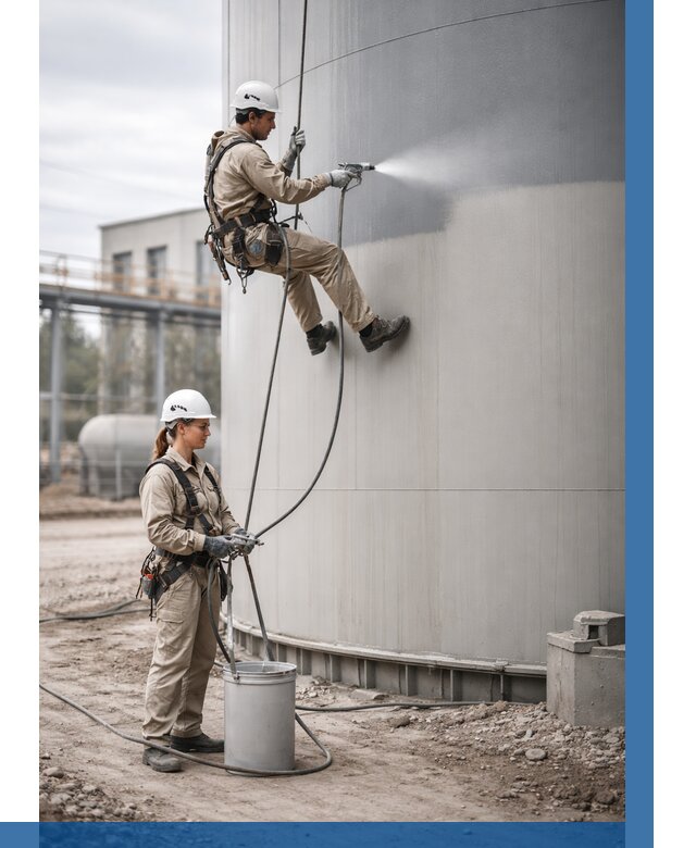 Покраска резервуаров в Лысьве от 1231 р. | ВЫСОТНИК-Лсь — заказать