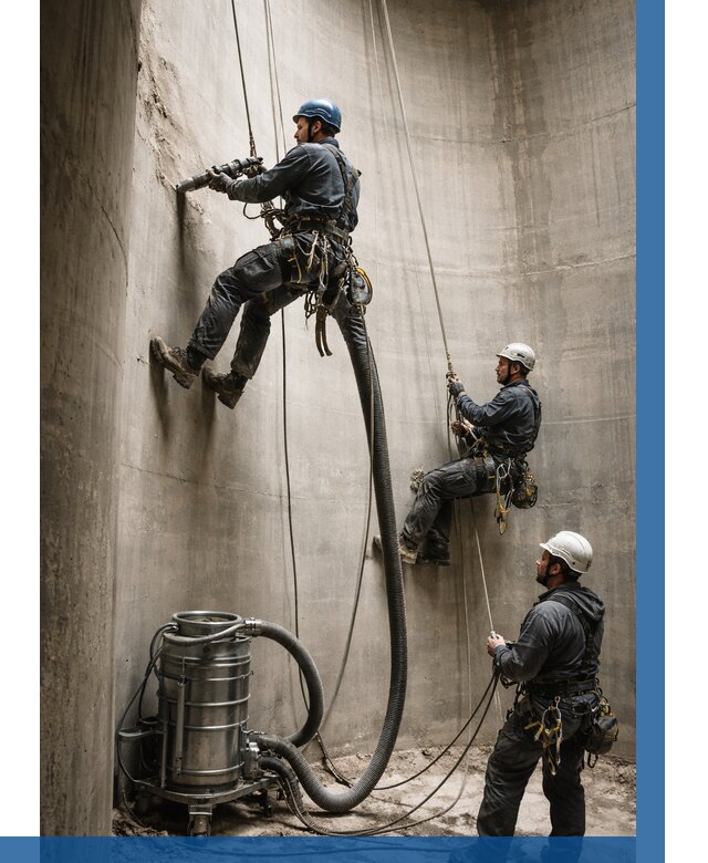 Зачистка силосов в Лысьве от 4616 р. Договор и смета ВЫСОТНИК-Лсь