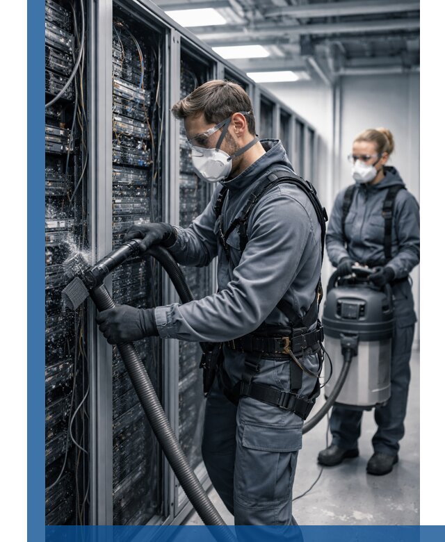 Обеспыливание серверной комнаты в Лысьве, профессиональная очистка