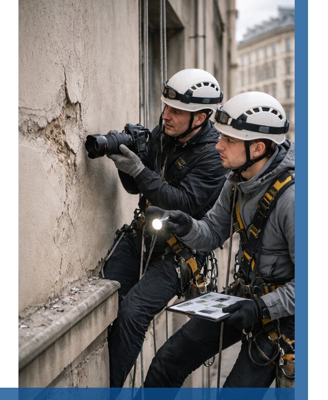 Фотофиксация дефектов фасада в Лысьве от 4616 р. | ВЫСОТНИК-Лсь