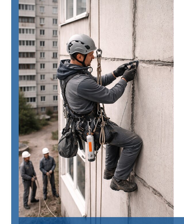 Обследование межпанельных швов и герметизация в Лысьве